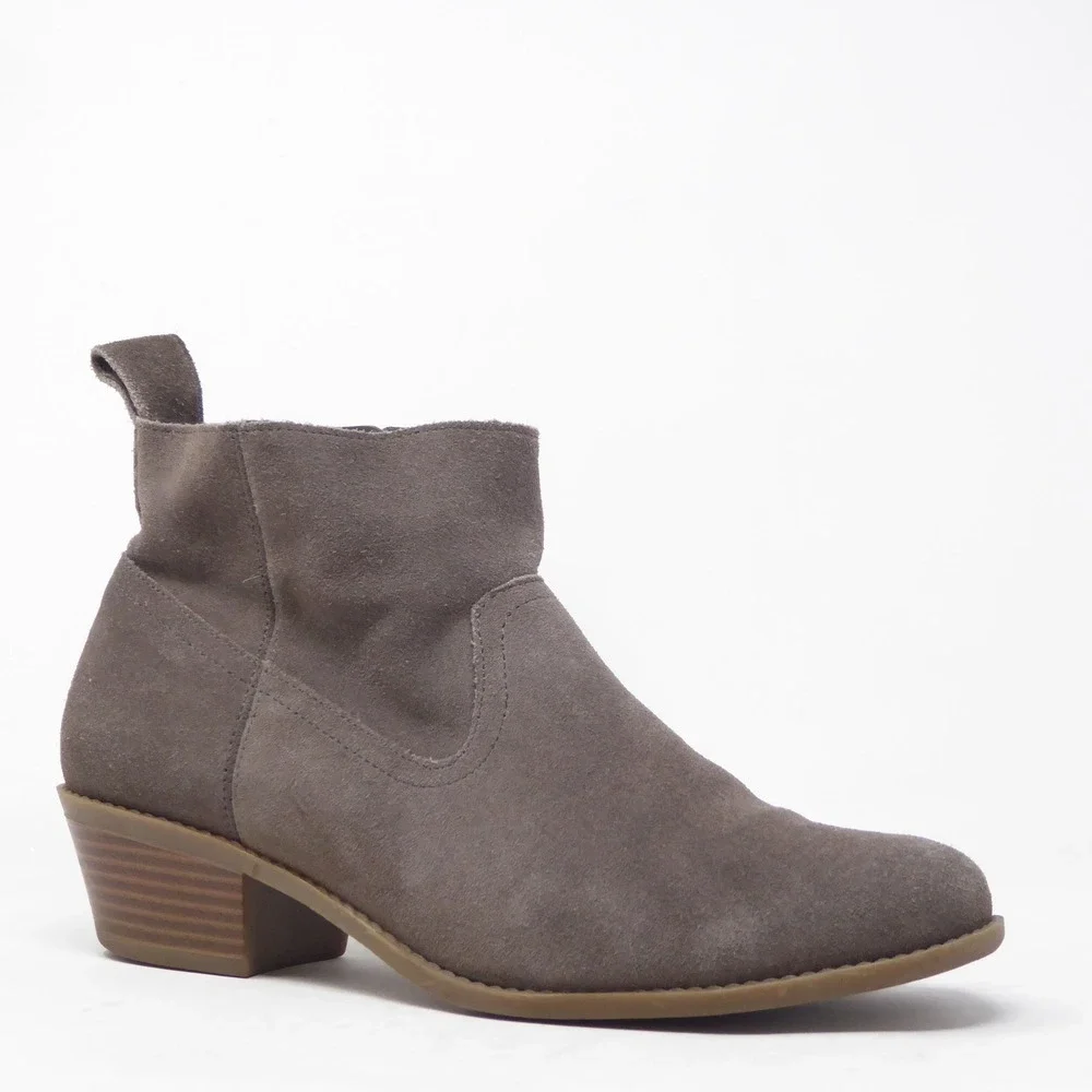 Vionic Women Ankle Boots Taupe Suede Vera Orthotic Size 7